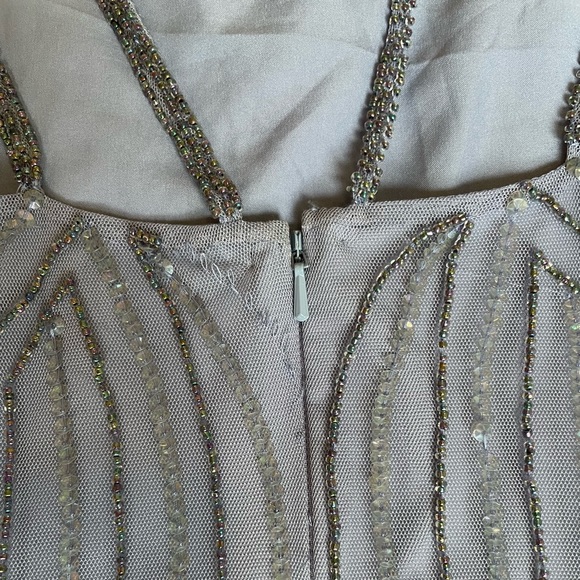 ASOS Lavender/Periwinkle Beaded Prom Style Drees - Picture 10 of 16